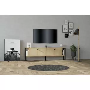 Comoda TV Ahu, 160x24.5x50.4 cm - Stejar Sapphire