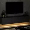 Comoda TV cu sistem de iluminat, Neon, 160x32x35 cm - Antracit picture - 3