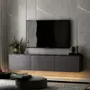 Comoda TV cu sistem de iluminat, Neon, 160x32x35 cm - Antracit picture - 5