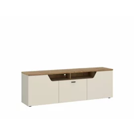 Comoda TV Cut Out CTUF01, 165x45x56.5 h cm, Pal Melaminat, Stejar Evoke/Casmir