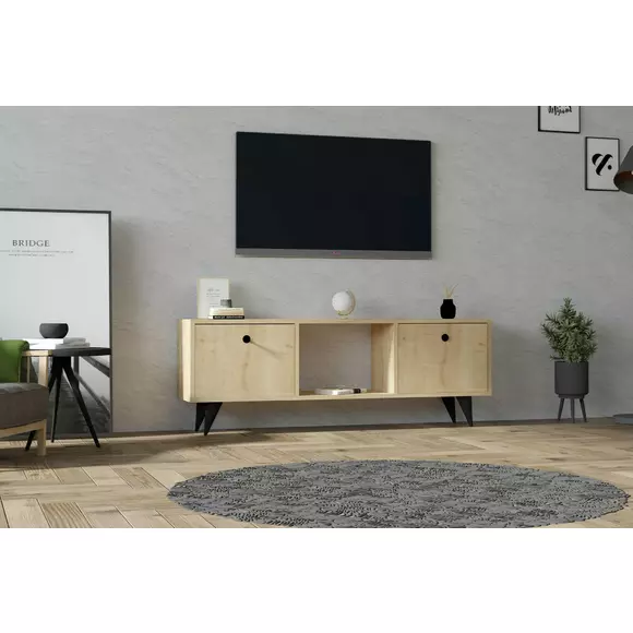 Comoda TV Elton, 160x29x50 cm - Stejar picture - 1