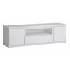 Comoda TV Fribo FRIF01, 2 Usi + Sertar, 165.4x45x51.1 h cm, Pal Melaminat, Alb Alpin picture - 1