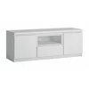 Comoda TV Fribo FRIF02, 2 Usi + Sertar, 135.4x45x51.1 h cm, Pal Melaminat, Alb Alpin picture - 1