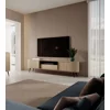 Comoda TV, Lovi 196-2D1S, 196x40.2x51.2 h cm, Front Riflaj, Natur picture - 9