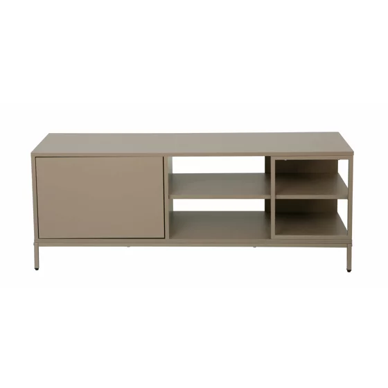 Comoda TV Lund C, 120x40x46 CM, Metal/Pal Melaminat, Taupe picture - 2