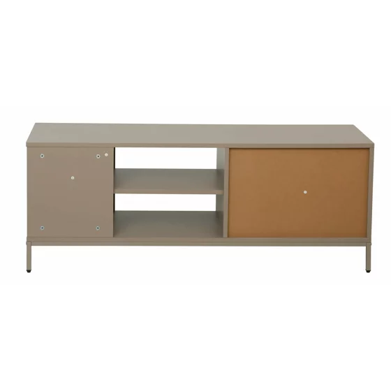 Comoda TV Lund C, 120x40x46 CM, Metal/Pal Melaminat, Taupe picture - 4