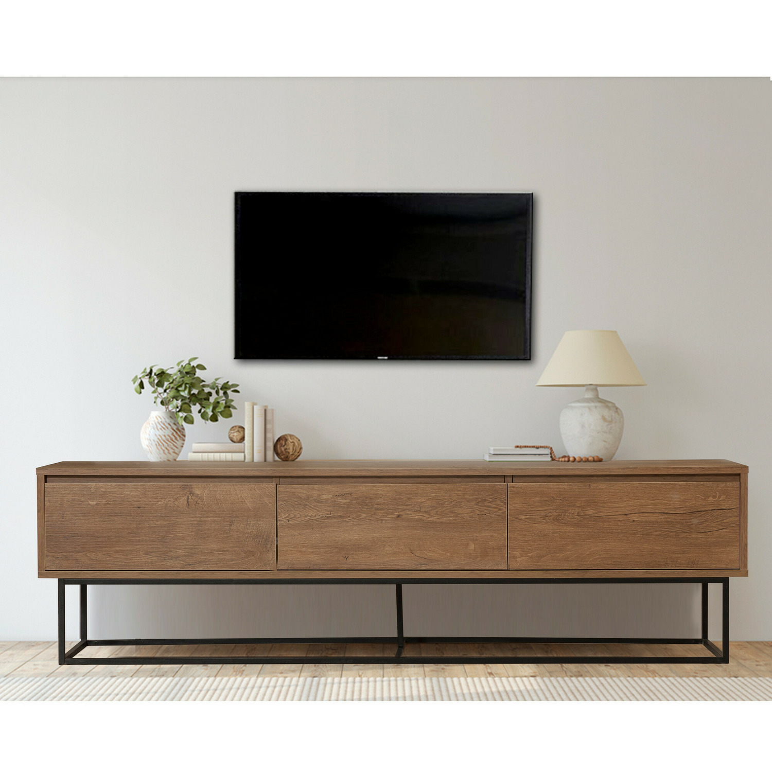 Comoda tv milo 180x40x50 cm - nuc