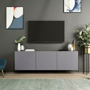 Comoda TV WHITE, 150x31x44 cm - Antracit