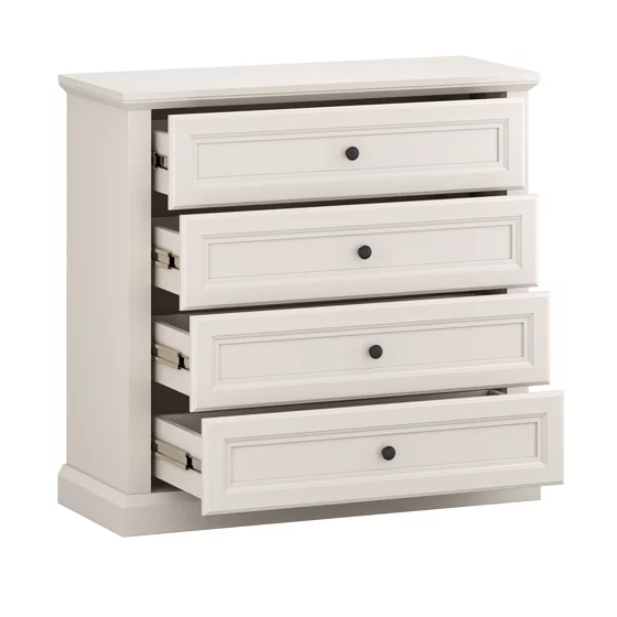 Comoda Verona 4 Sertare, 94x37.5x90 h cm, Pal Melaminat/MDF, Casmir picture - 2