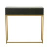 Consola Mersburg, 80x28x76.5 h cm, Metal/Pal Melaminat, Auriu/Negru picture - 5