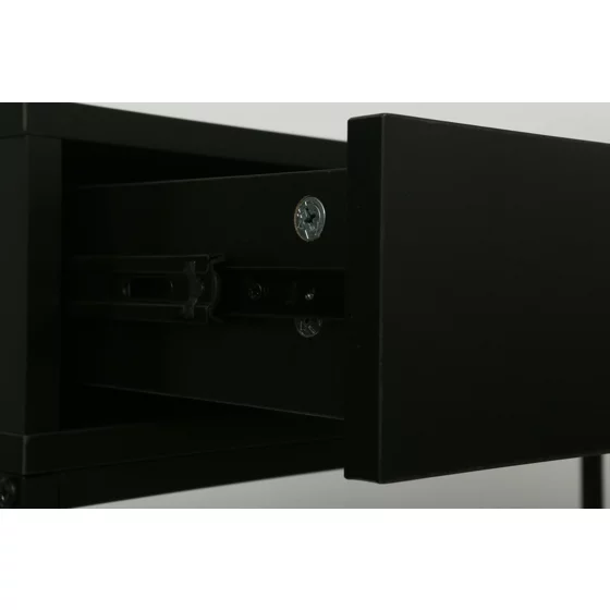 Consola Mersburg, 80x28x76.5 h cm, Metal/Pal Melaminat, Neagra picture - 6