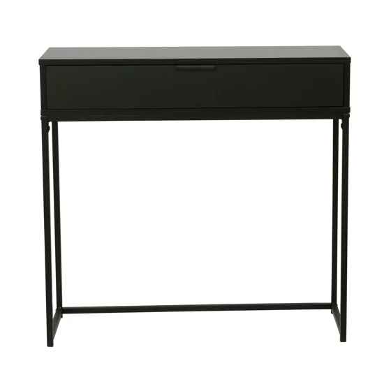 Consola Mersburg, 80x28x76.5 h cm, Metal/Pal Melaminat, Neagra picture - 2