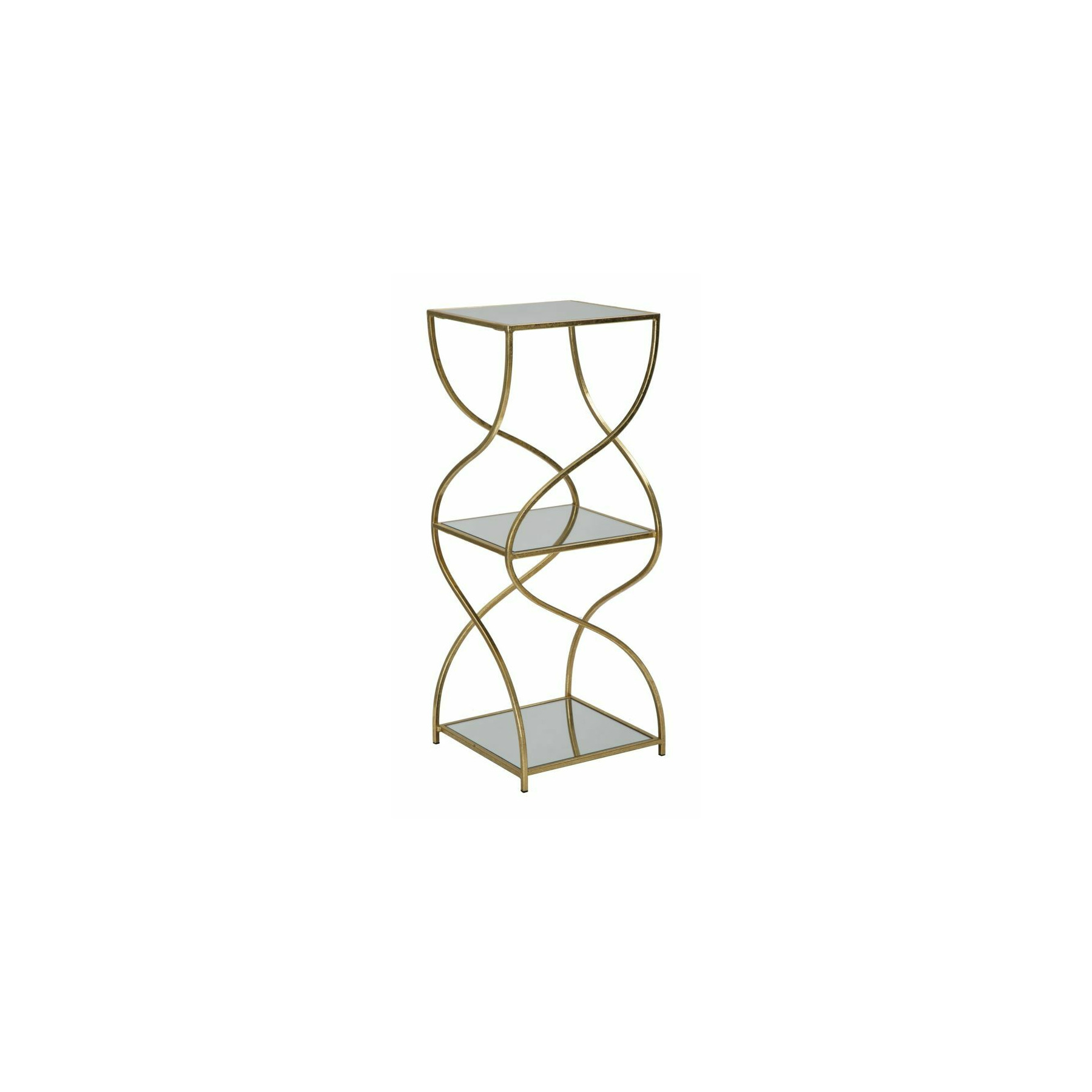 Consola, roma1981, auriu , metal, oglinda si mdf, 80x30x30 cm