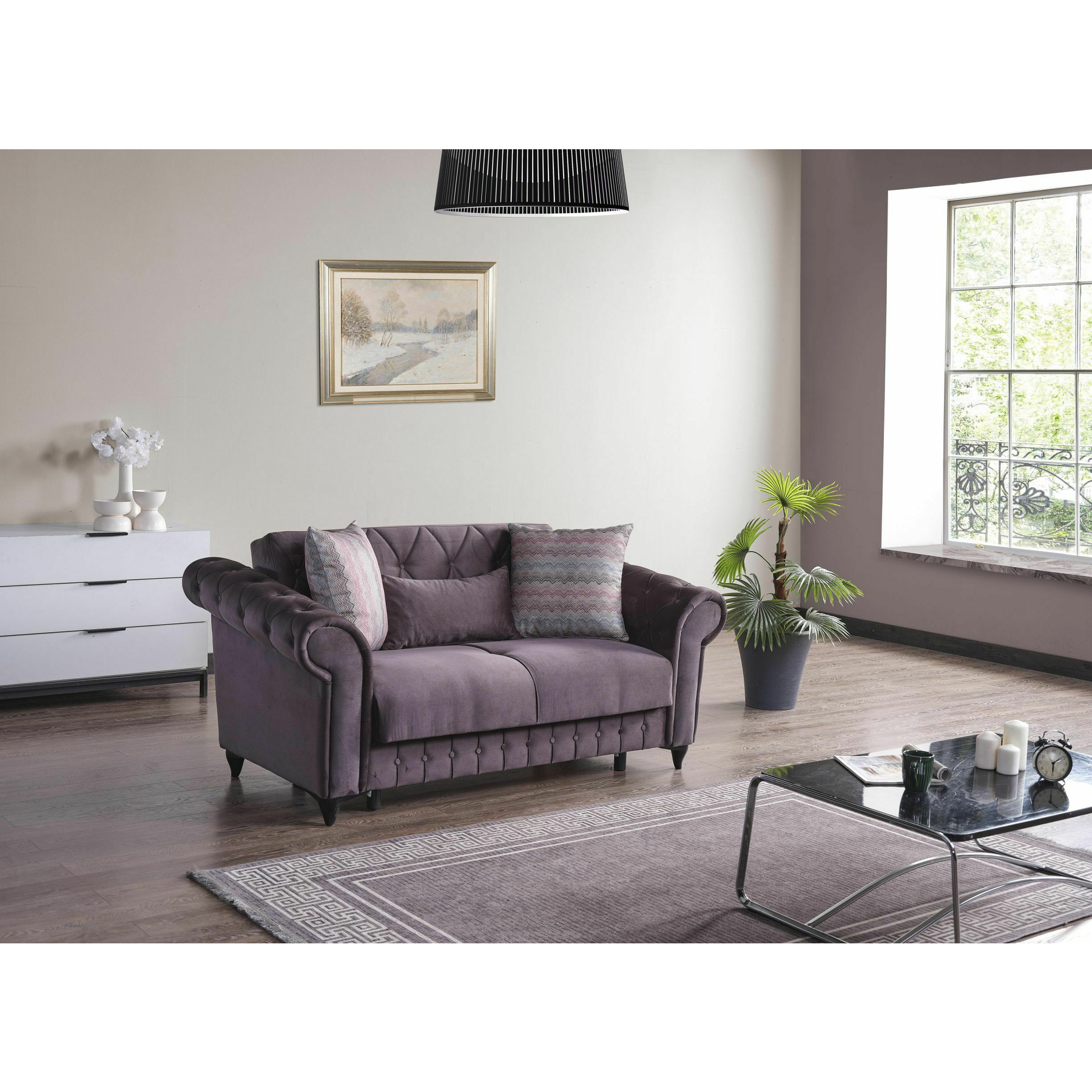 Copy name: canapea extensibila ibiza 2l, 170x85x91 cm, gri