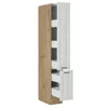 Corp Inalt tip Cargo pentru Bucatarie Stina, Front MDF, Stejar Artisan/Alb picture - 2
