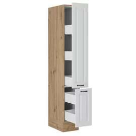 Corp Inalt tip Cargo pentru Bucatarie Stina, Front MDF, Stejar Artisan/Alb