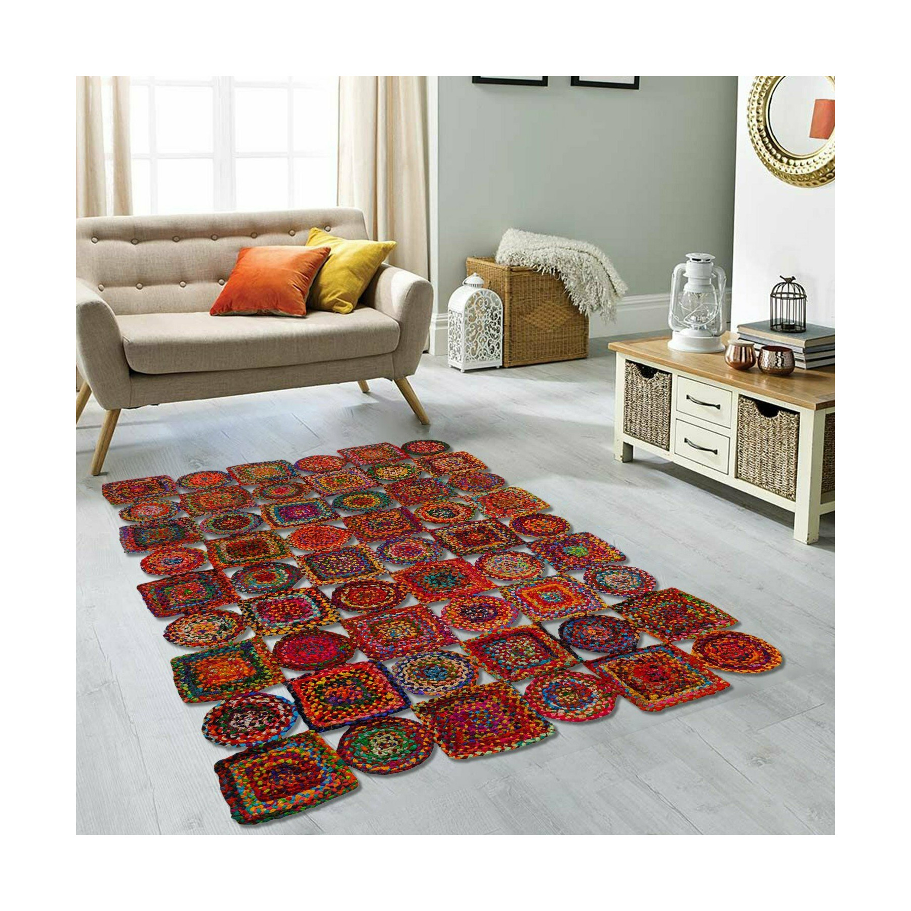 Covor aruba 1002, dreptunghiular, 90x150 cm, multicolor