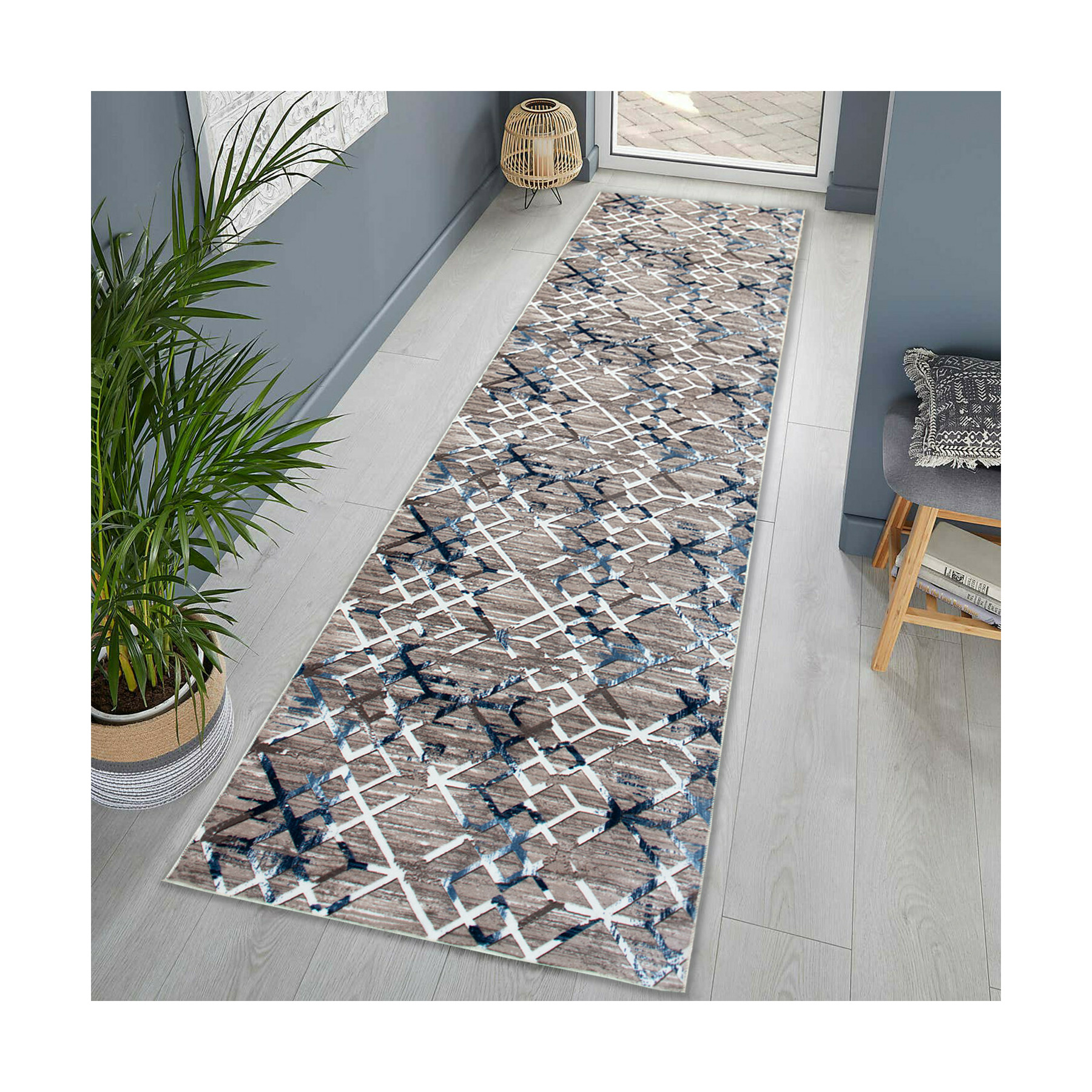 Covor aruba 1026, traversă, 100x400 cm, multicolor
