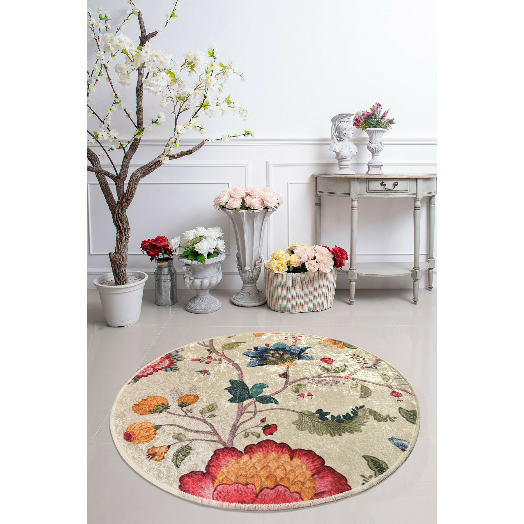Covor aruba 1090, rotund, 140x140 cm, multicolor