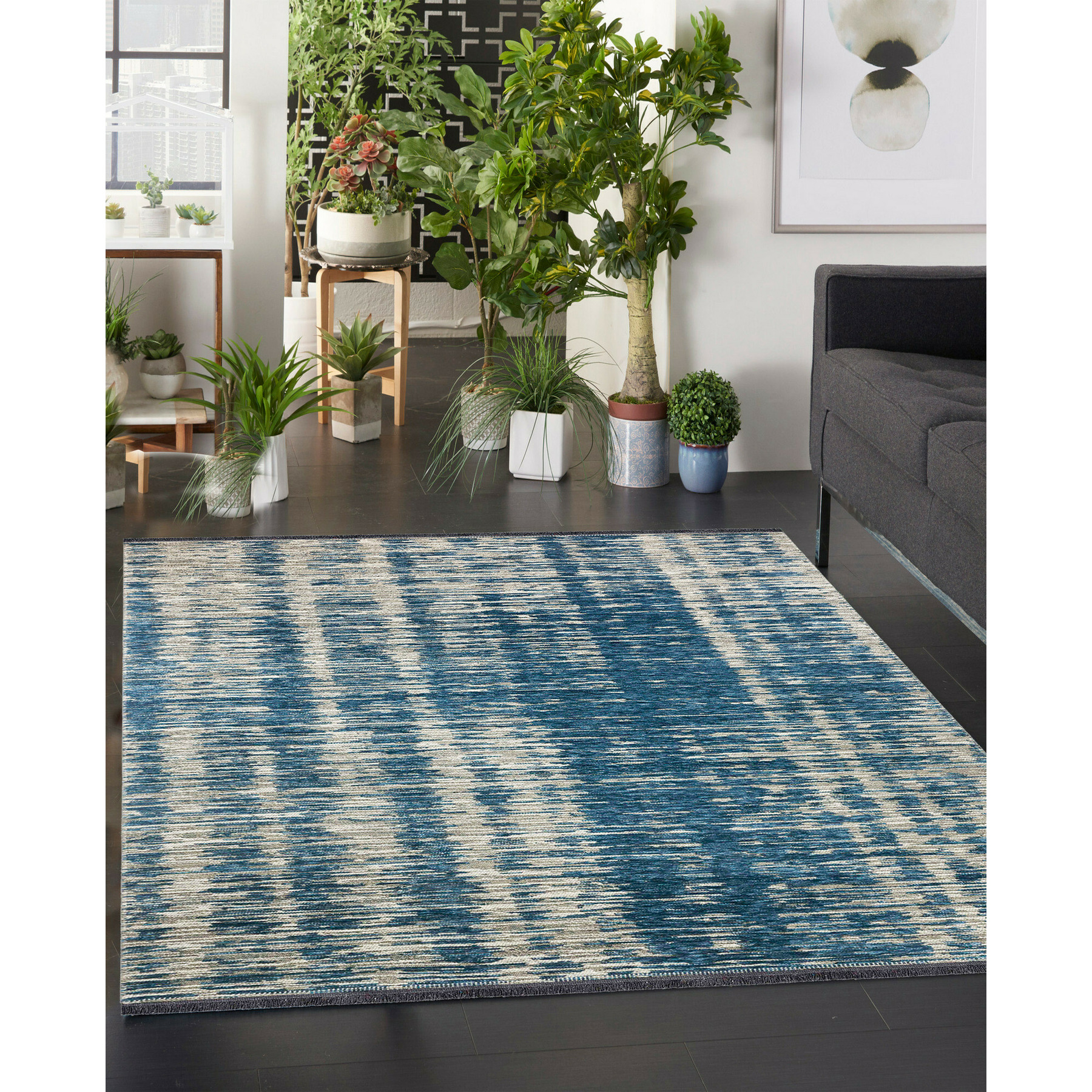 Covor aruba 1106, 160x230 cm, bej, albastru
