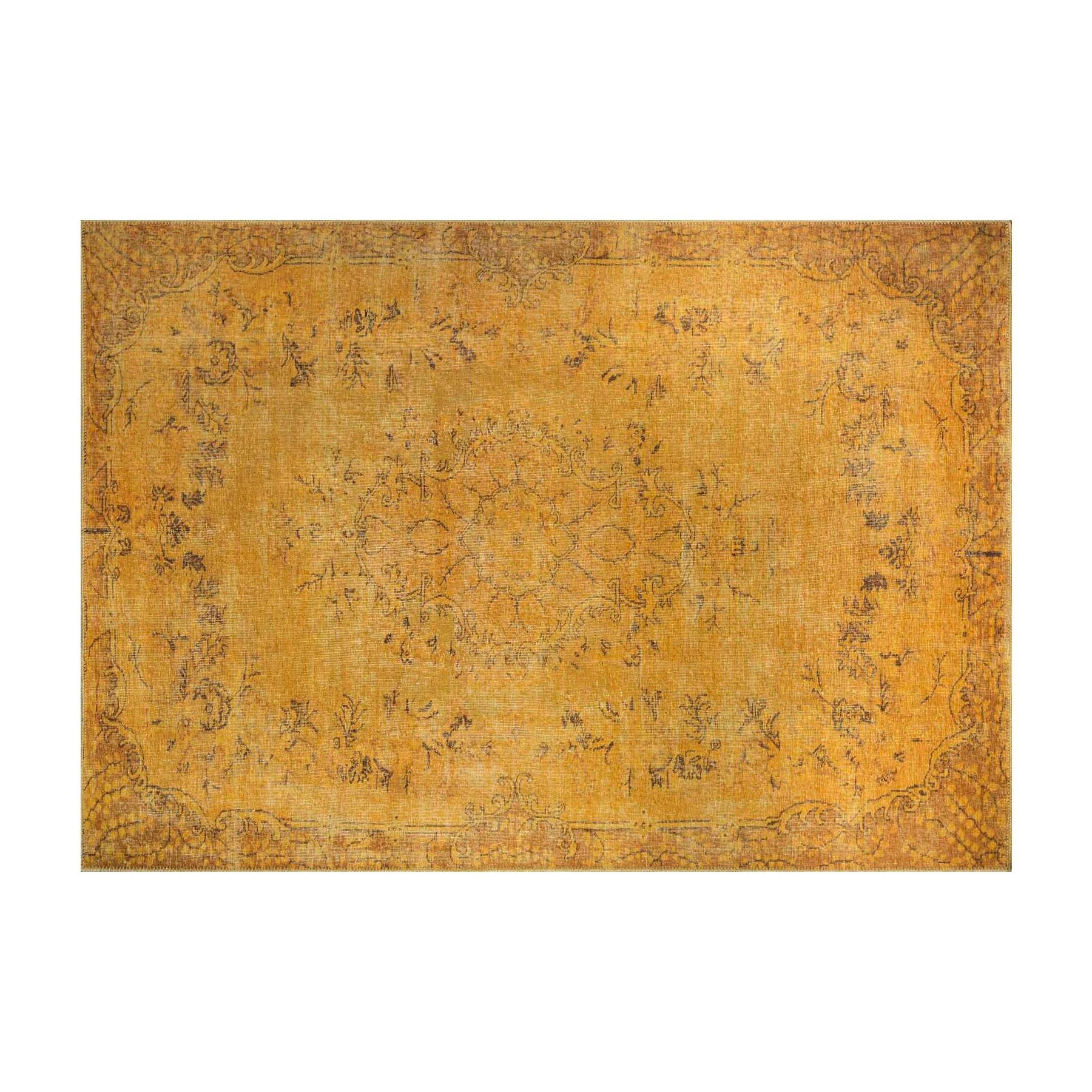 Covor aruba 1187, 140x190 cm, portocaliu, gri
