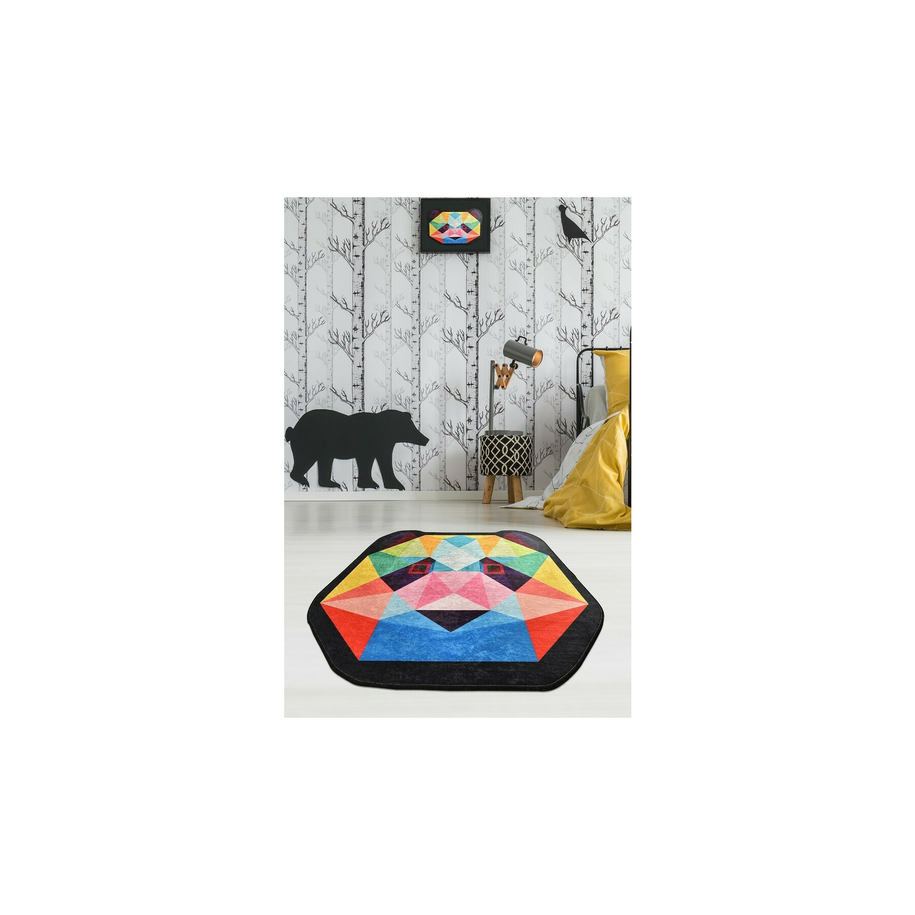 Covor aruba 1220, rotund, 140x140 cm, multicolor