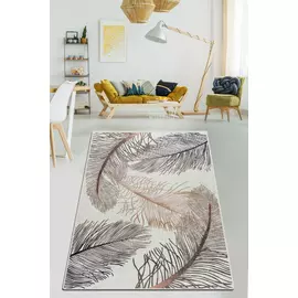 Covor Aruba 1221, 200x290 cm, Alb, Maro