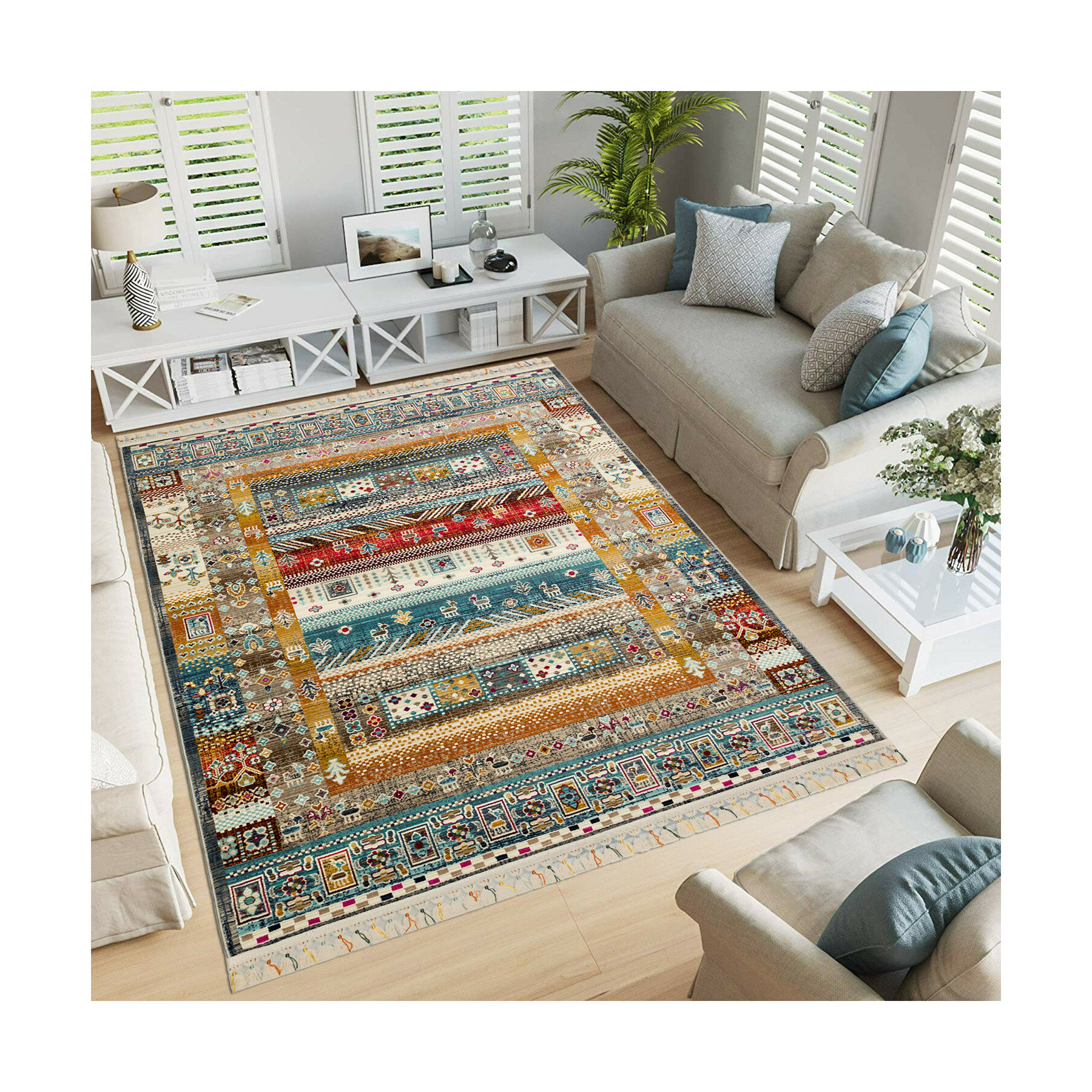 Covor aruba 1315, 80x150 cm, multicolor