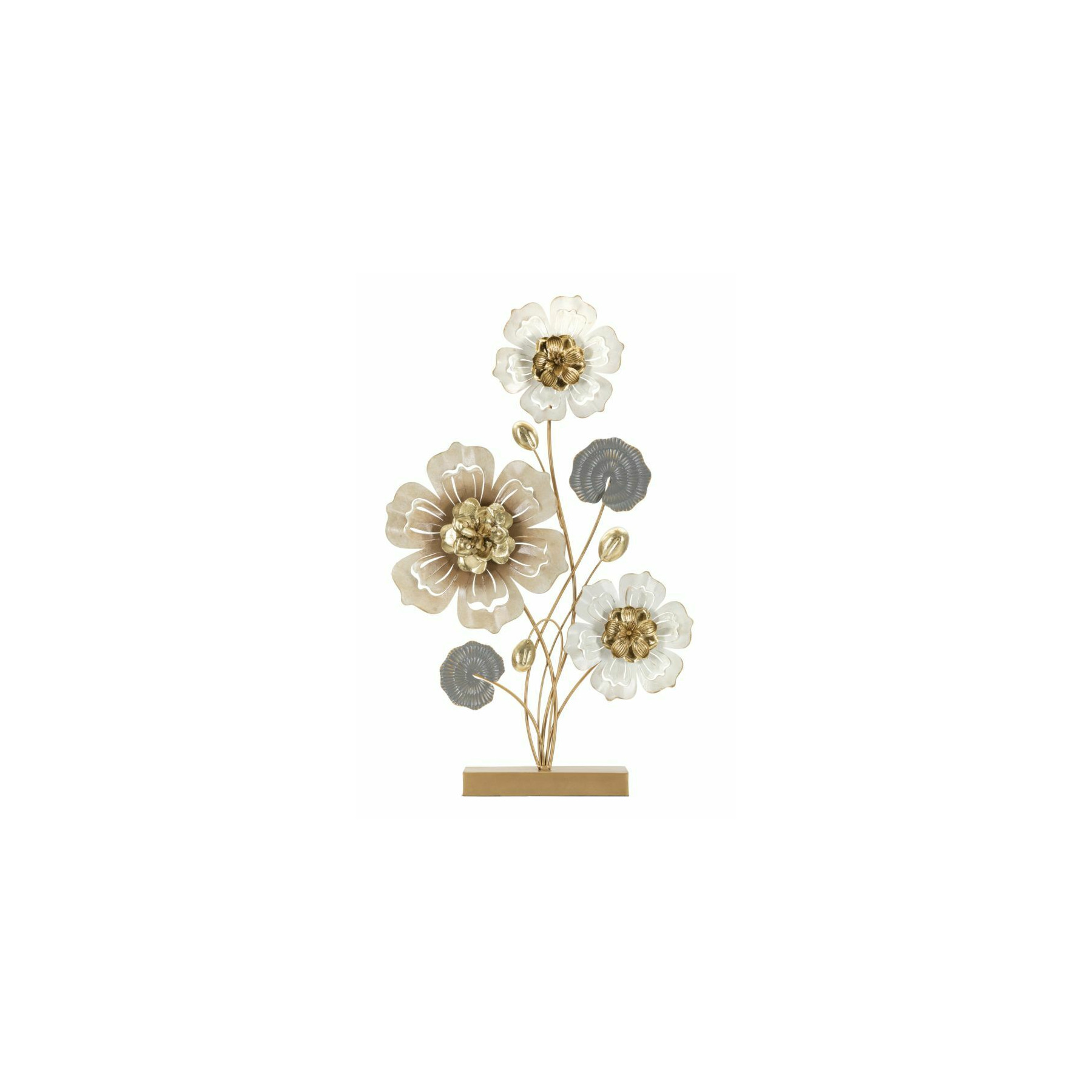 Decoratiune flori, roma1077, multicolor, metal, 65.4x40.6x8.9 cm