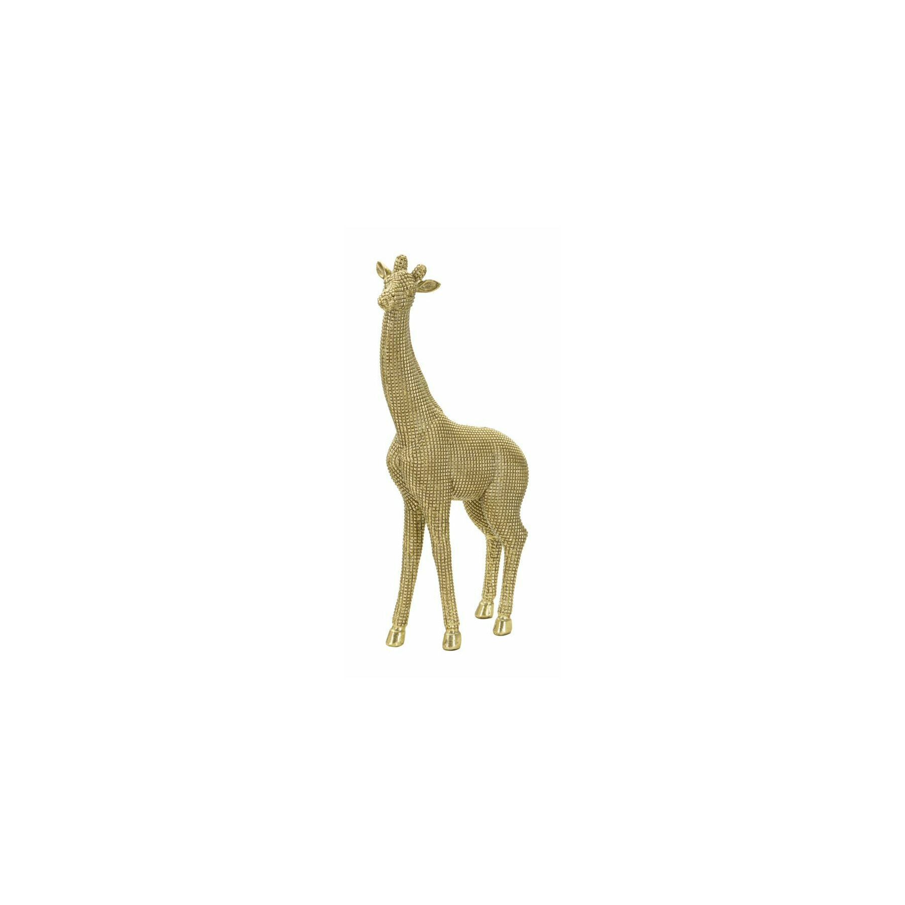 Decoratiune girafa, roma1059, auriu, poliresina, 40x19.8x8 cm
