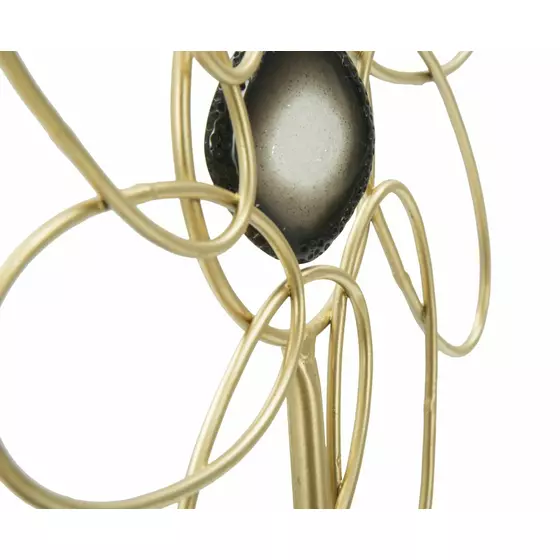 Decoratiune Glam, Roma1002, Auriu, 37.5x24x10 cm, Metal picture - 7