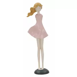 Decoratiune Glam, Roma1011, Roz, 40.5x12x9 cm, Resina