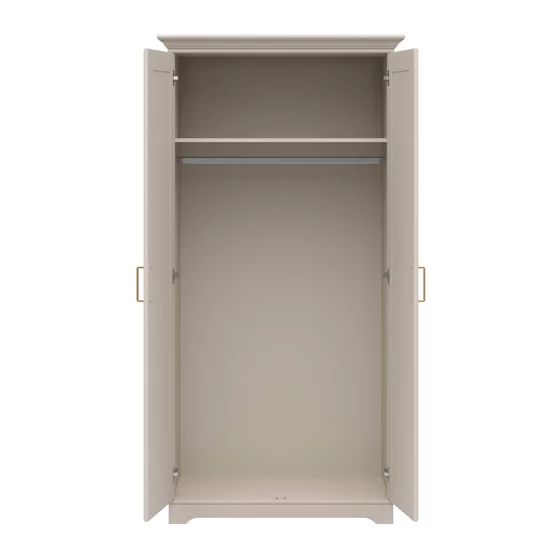 Dulap cu 2 Usi Flandra, 99.5x67.5x197 h cm, Pal Melaminat/MDF Casmir/Stejar Mauvella picture - 3