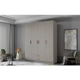 Dulap cu 4 Usi si 2 Sertare Ada, 160x52x205 h cm, Pal Melaminat