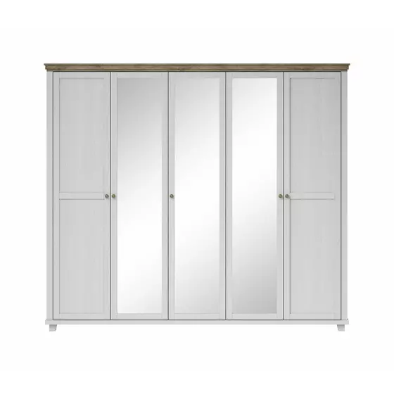 Dulap Evora, 5 usi, Oglinda, 246x62x216 cm picture - 5