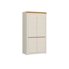 Dulap Naxxar NAXS01 2 Usi, 104.2x59.6x204.5 h cm, Pal Melaminat/PVC, Stejar Piatra/Casmir