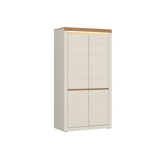 Dulap Naxxar NAXS01 2 Usi, 104.2x59.6x204.5 h cm, Pal Melaminat/PVC, Stejar Piatra/Casmir picture - 1