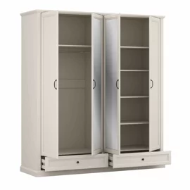 Dulap Verona 4 Usi + 2 Sertare, 200x61x210 h cm, Pal Melaminat/MDF, Casmir