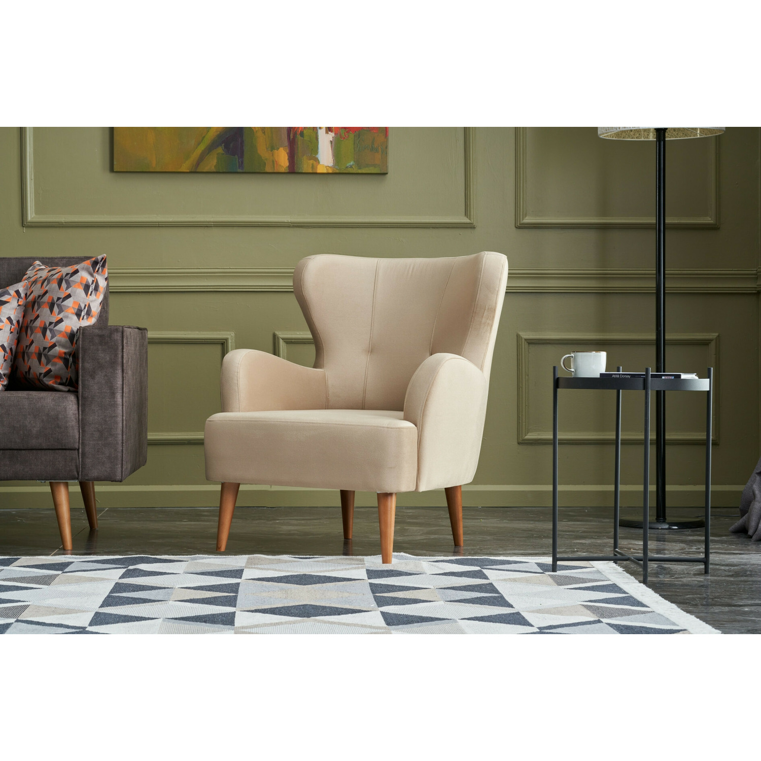 Fotoiu karina, 73x80x87 cm - cream