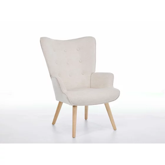 Fotoliu Angel, 69x75x96 cm, Stofa, Beige picture - 3