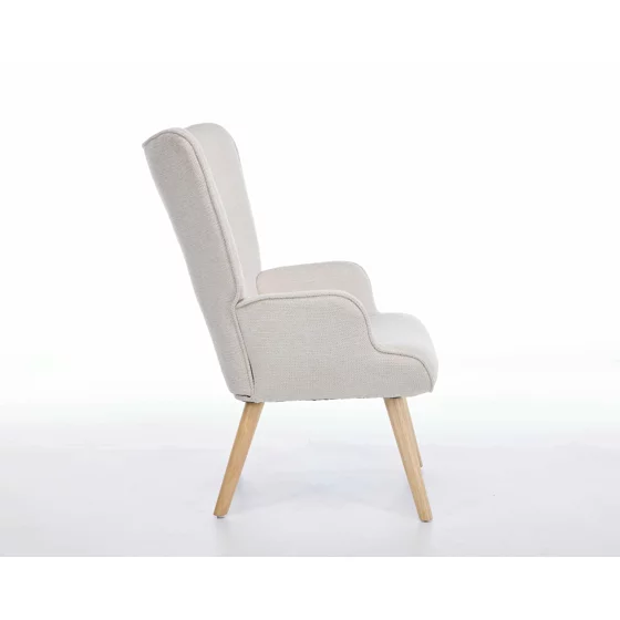 Fotoliu Angel, 69x75x96 cm, Stofa, Beige picture - 5