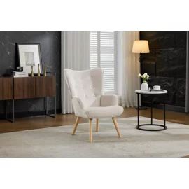 Fotoliu Angel, 69x75x96 cm, Stofa, Beige