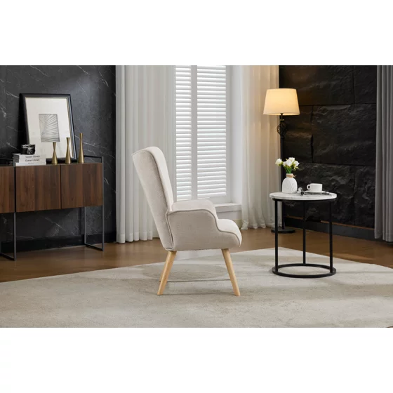 Fotoliu Angel, 69x75x96 cm, Stofa, Beige picture - 7