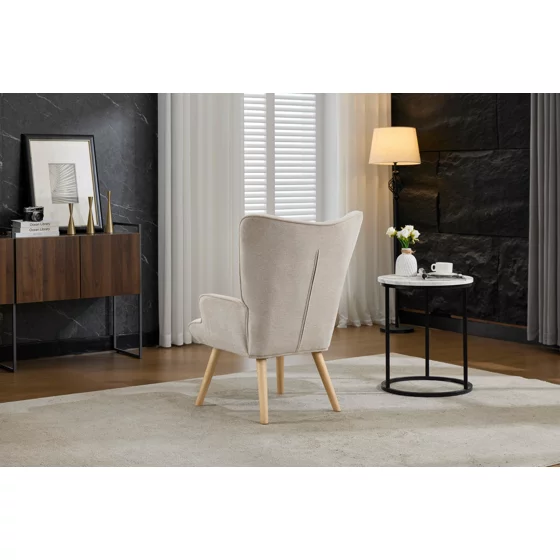 Fotoliu Angel, 69x75x96 cm, Stofa, Beige picture - 9