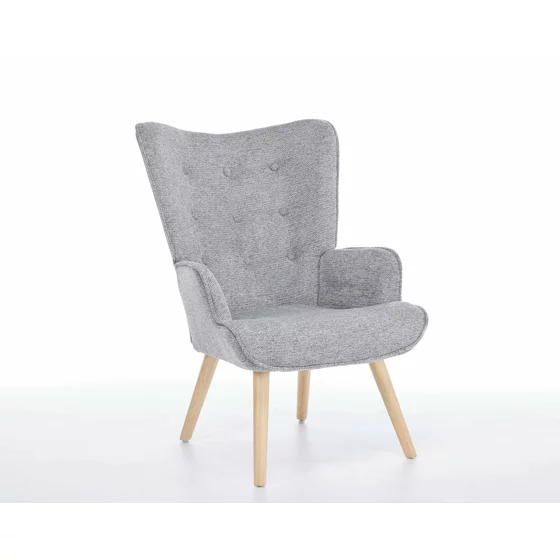 Fotoliu Angel, 69x75x96 cm, Stofa, Gri picture - 5