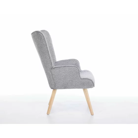 Fotoliu Angel, 69x75x96 cm, Stofa, Gri picture - 7