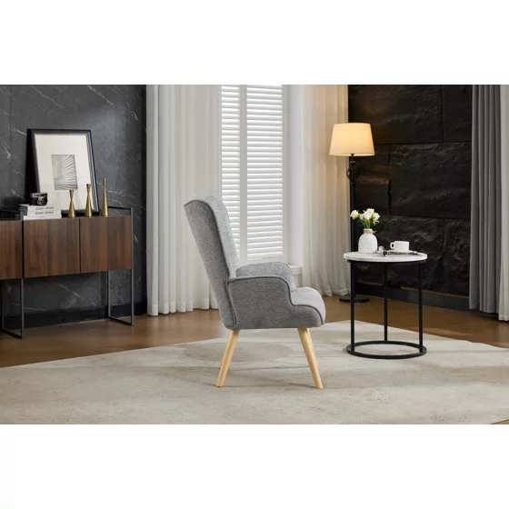 Fotoliu Angel, 69x75x96 cm, Stofa, Gri picture - 8