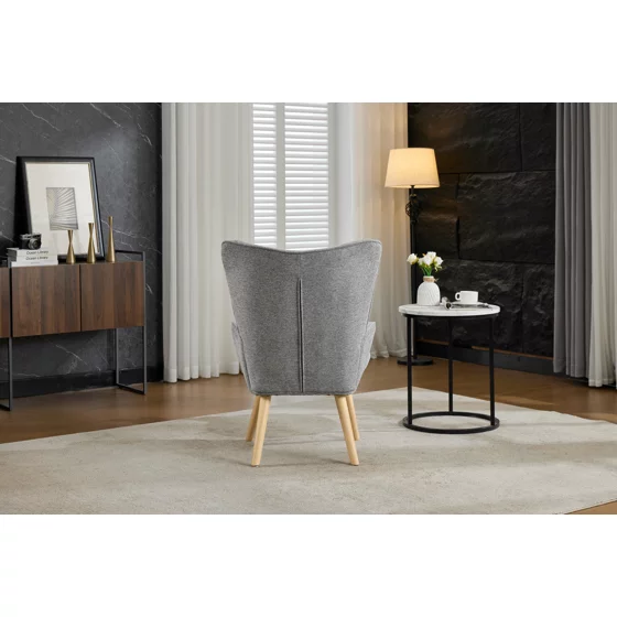 Fotoliu Angel, 69x75x96 cm, Stofa, Gri picture - 9