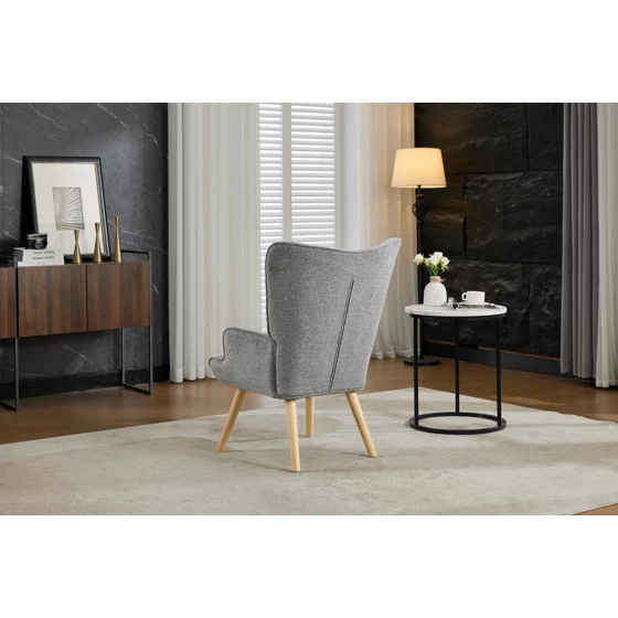 Fotoliu Angel, 69x75x96 cm, Stofa, Gri picture - 10