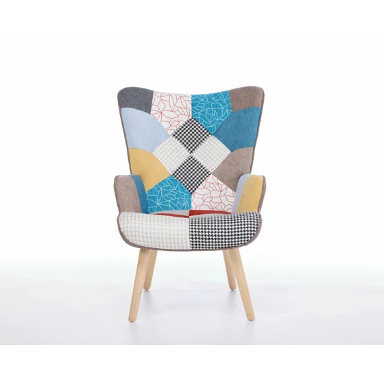 Fotoliu Angel Patchwork, 69x75x96 cm, Stofa Tip Patchwork picture - 3